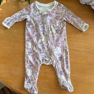 LoveShackFancy X Roller Rabbit Infant Zipper Footie